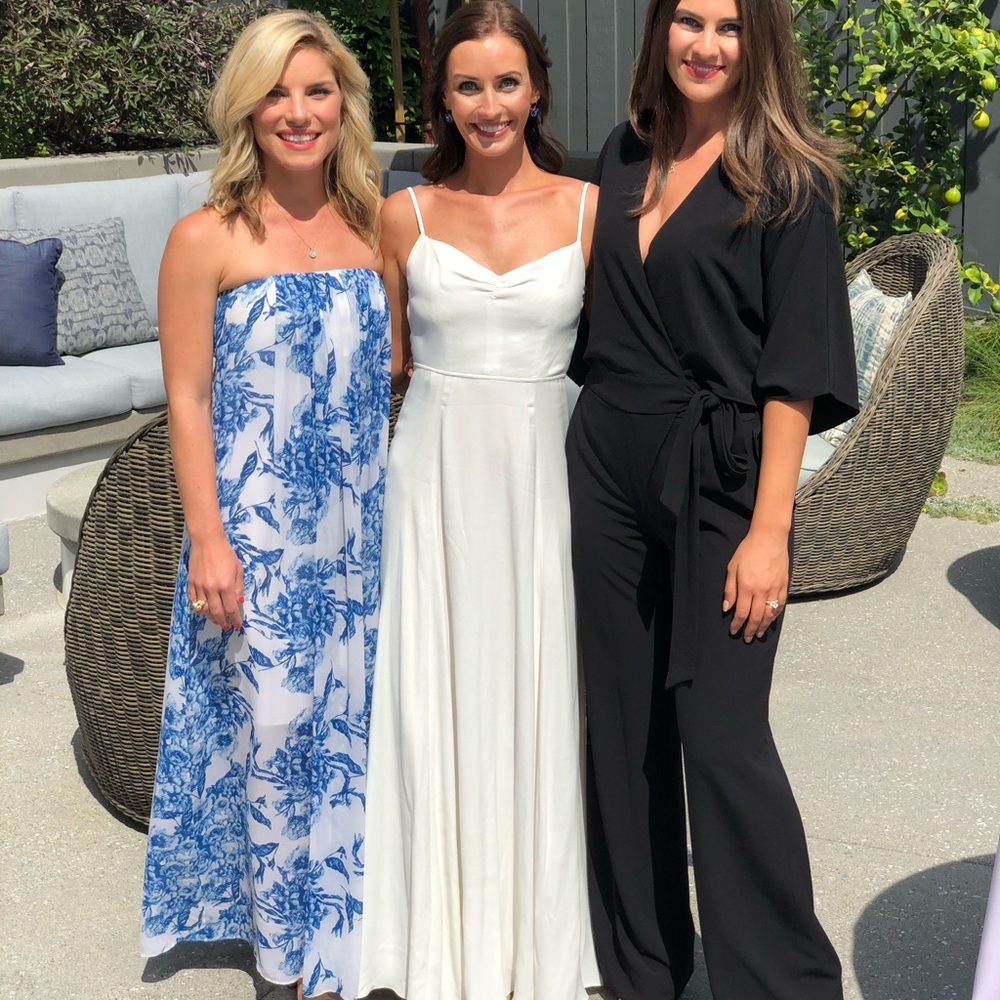 Alice + Olivia Blue & White Floral Maxi